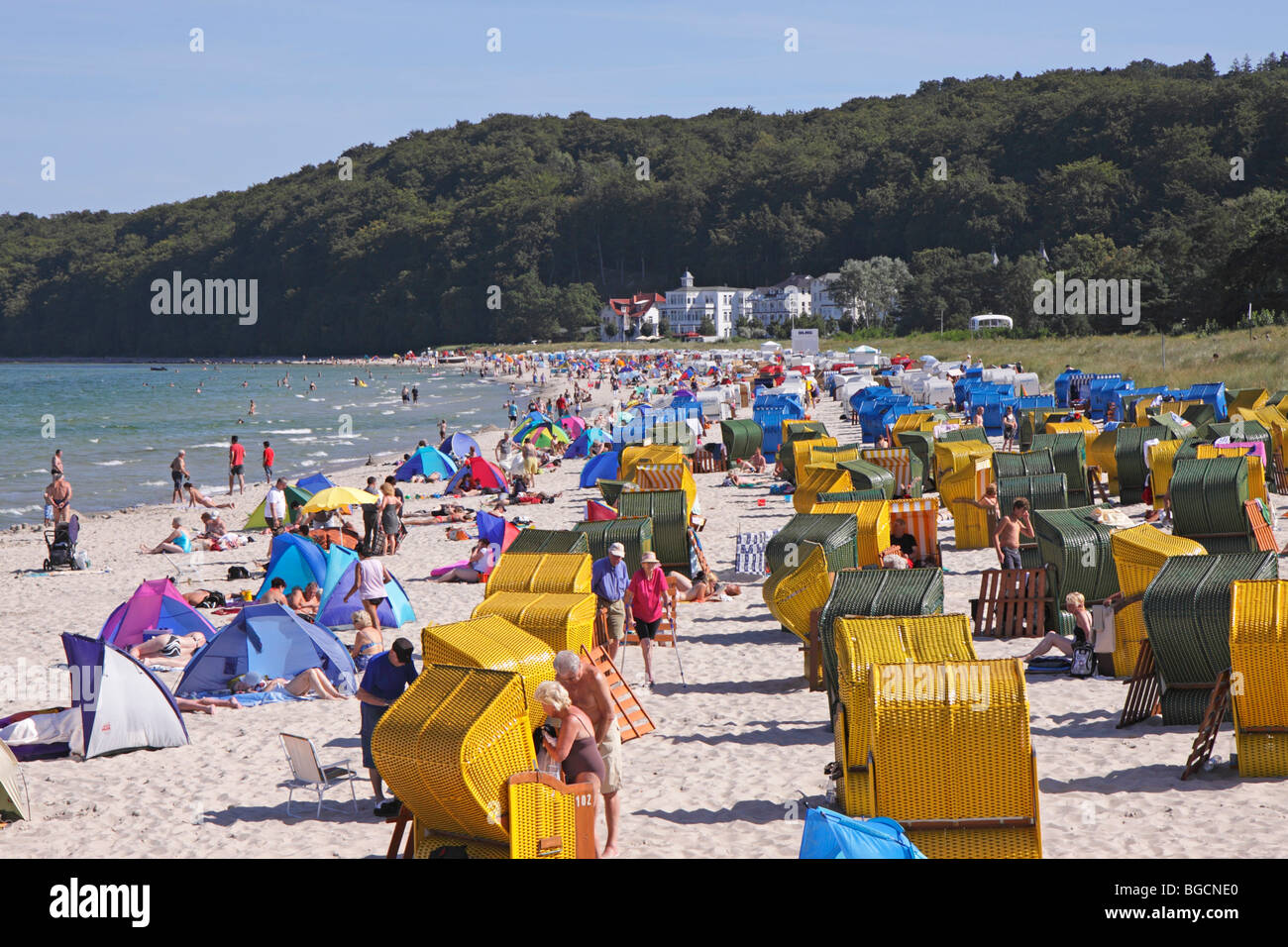 Strand von Binz, Insel Rügen, Mecklenburg-West Pomerania, Deutschland Stockfoto