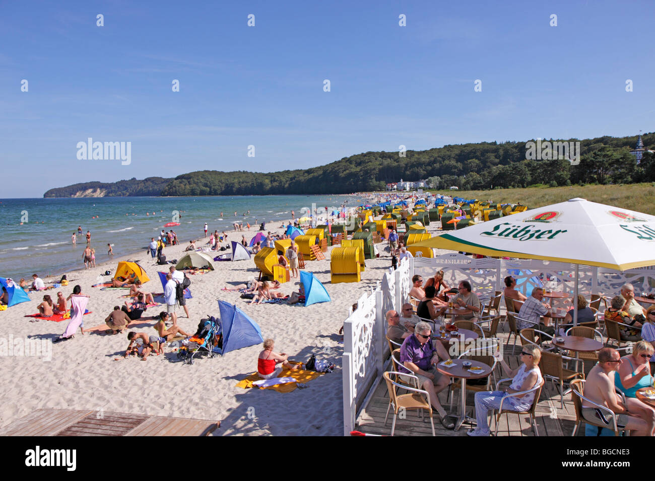 Strand von Binz, Insel Rügen, Mecklenburg-West Pomerania, Deutschland Stockfoto