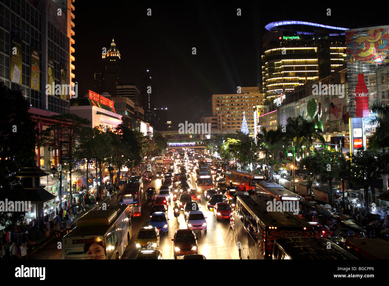 Verkehr in Bangkok, Thailand Stockfoto