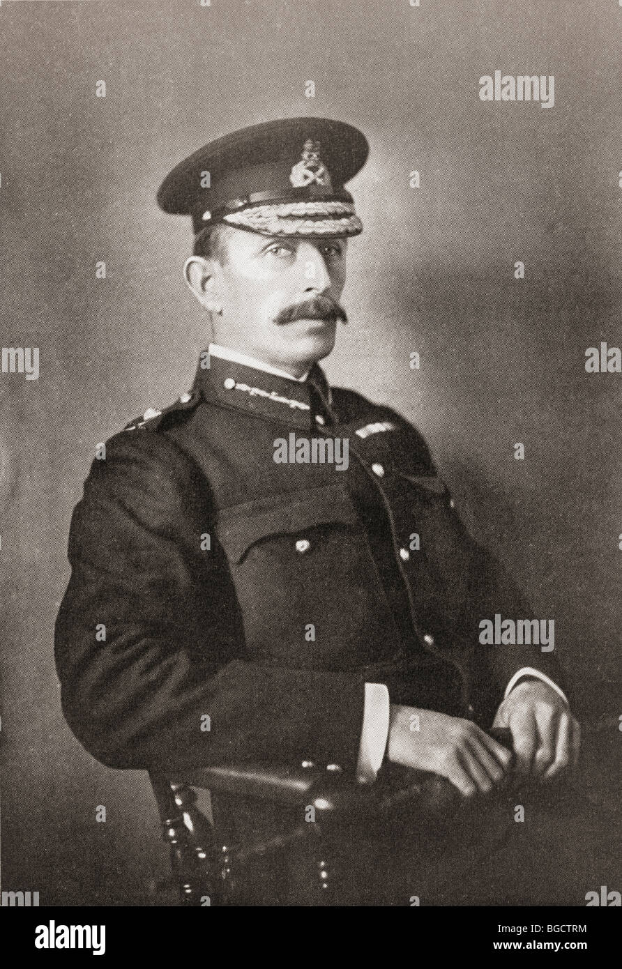 General-Major R A P Clements, Kommandeur der 12. Brigade besiegt in der Schlacht von Nooitgedacht während des Zweiten Burenkrieges. Stockfoto