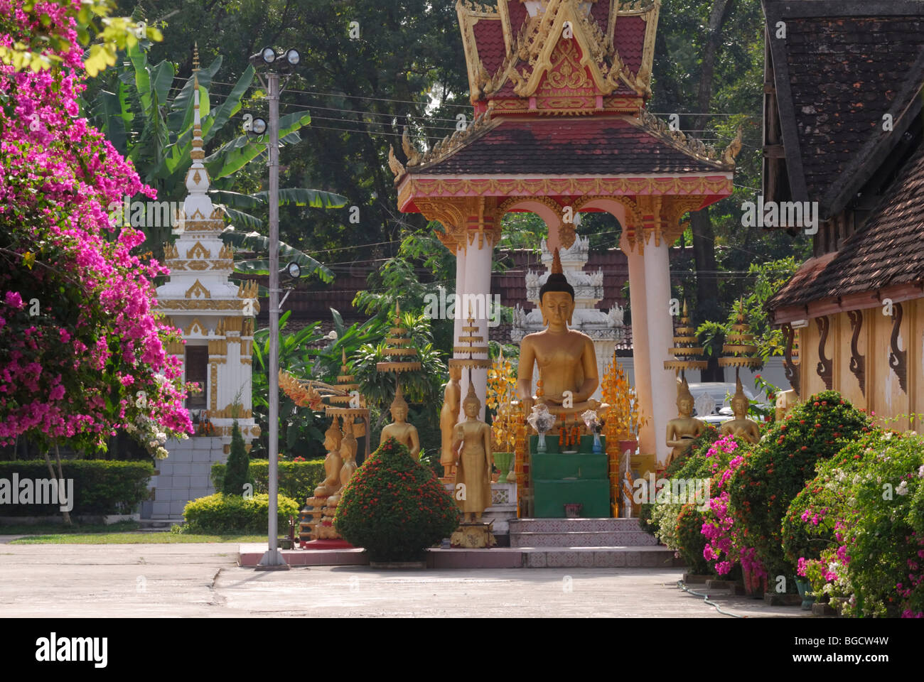 Laos; Vientiane; Wat Si Saket Stockfoto
