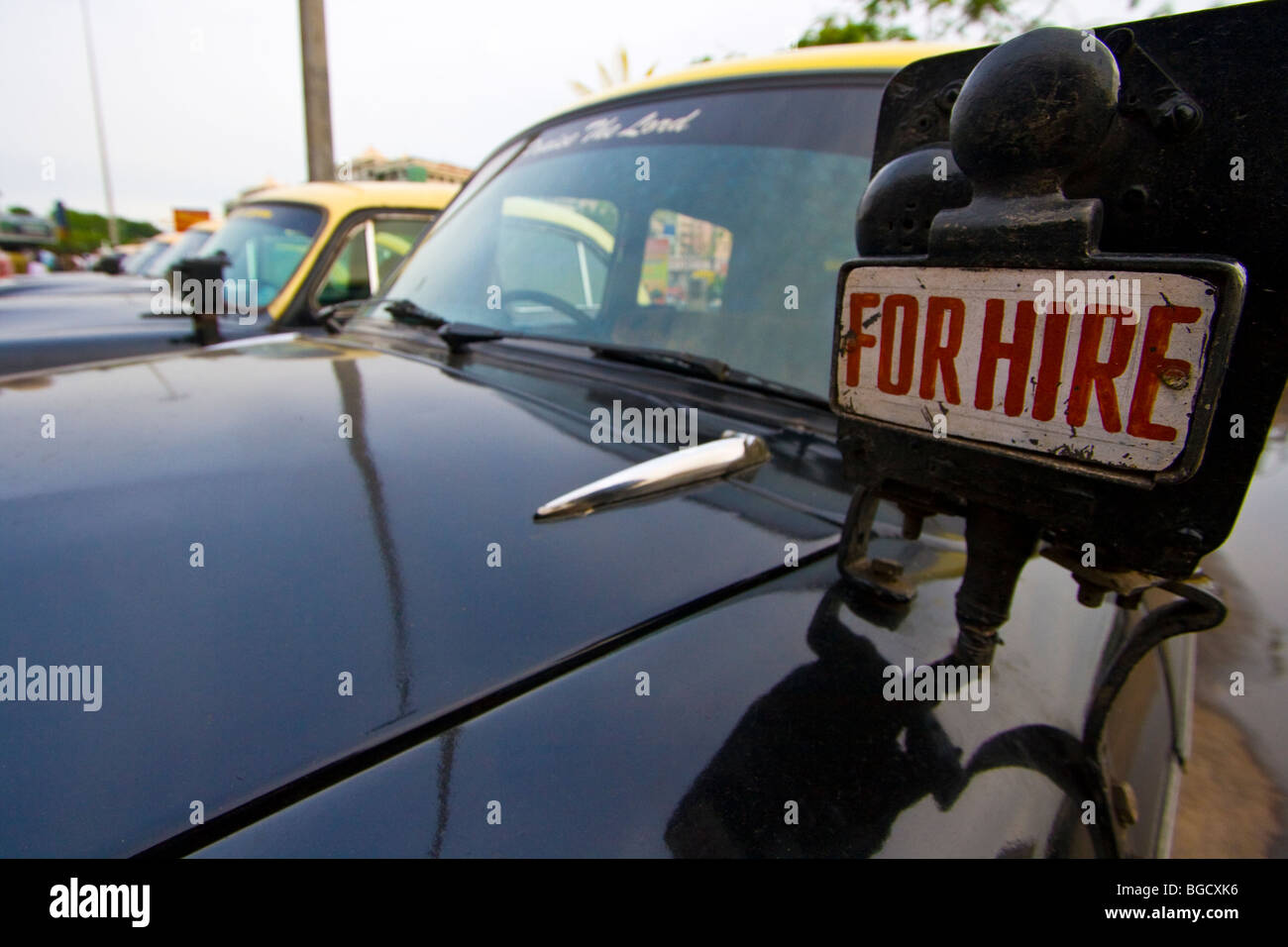 Taxi zu mieten in Chennai in Tamil Nadu, Indien Stockfoto