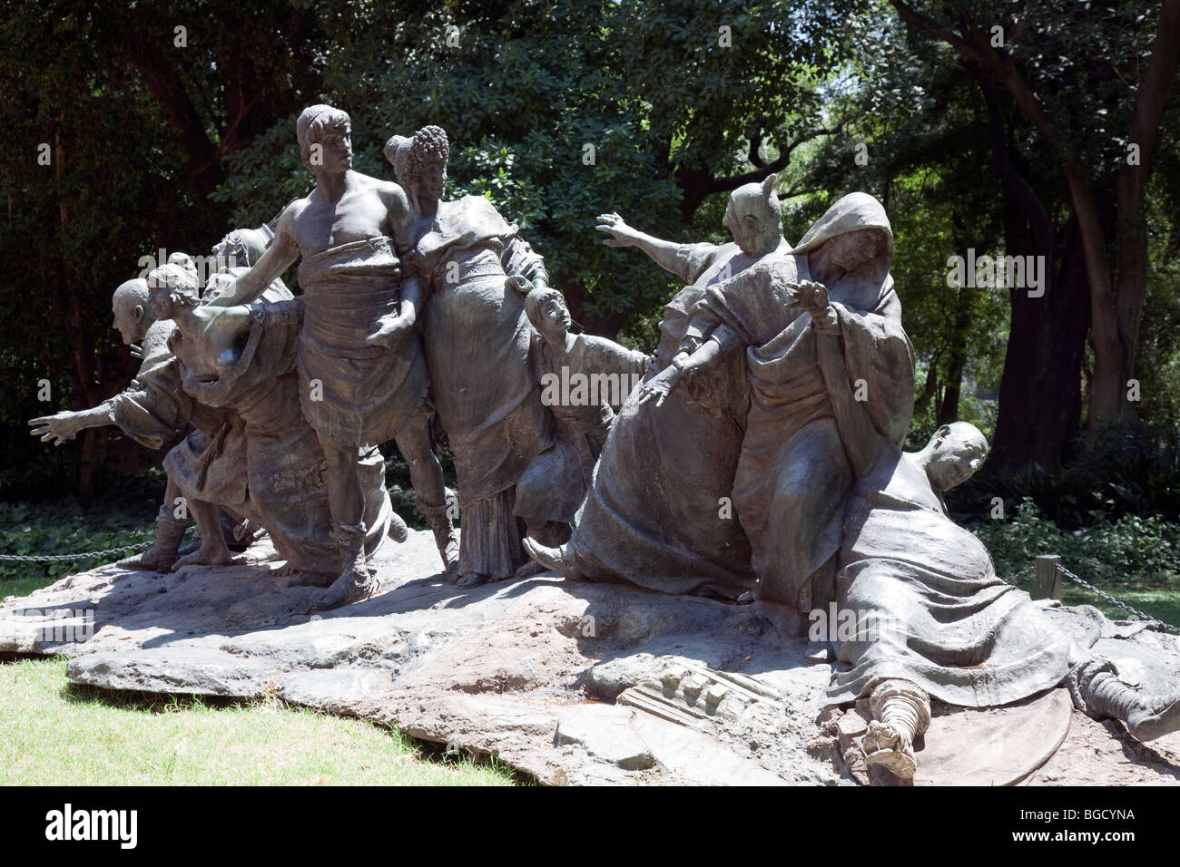Die Skulptur "Saturnalien" im Jardin Botanico, Buenos Aires, Argentinien Stockfoto