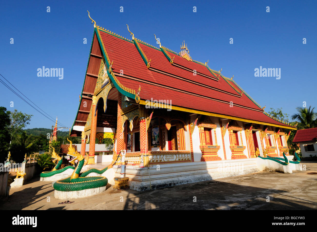 Laos; Provinz Bokeo; Huay Xai; Wat Khonekeo Xaiyaram Stockfoto