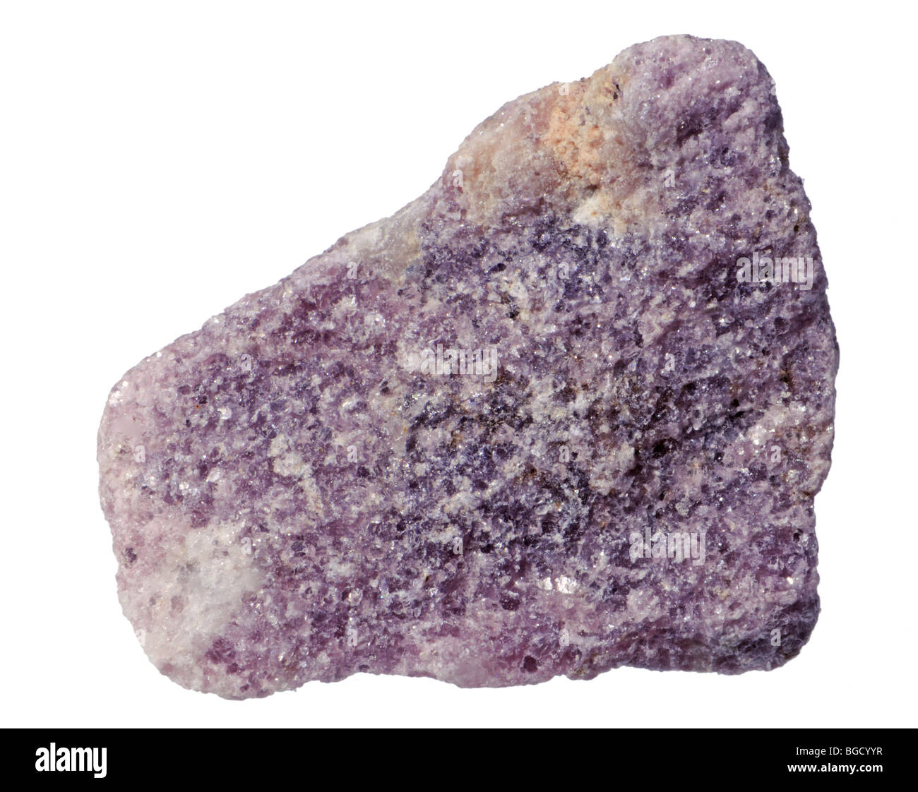 Lepidolith (Madagaskar) Lithium-haltige Glimmer Stockfoto