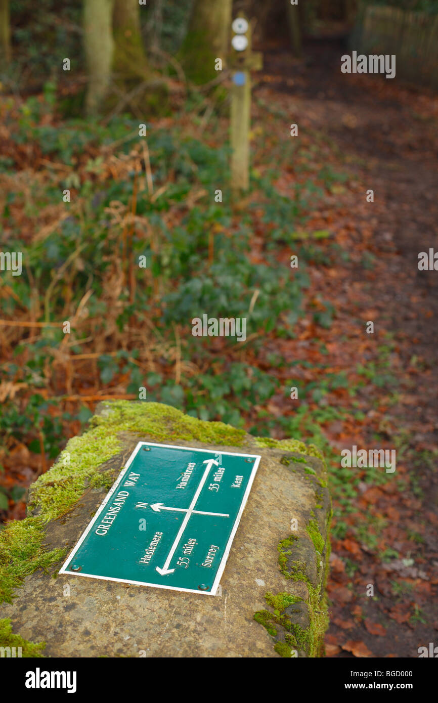 GreenSand Weise Plaque. Stockfoto