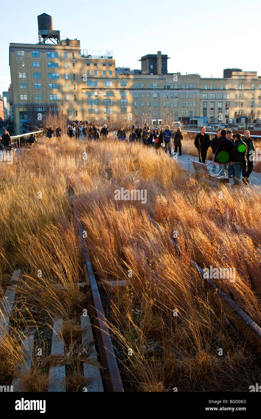 Die High Line in Manhattan, New York City Stockfoto