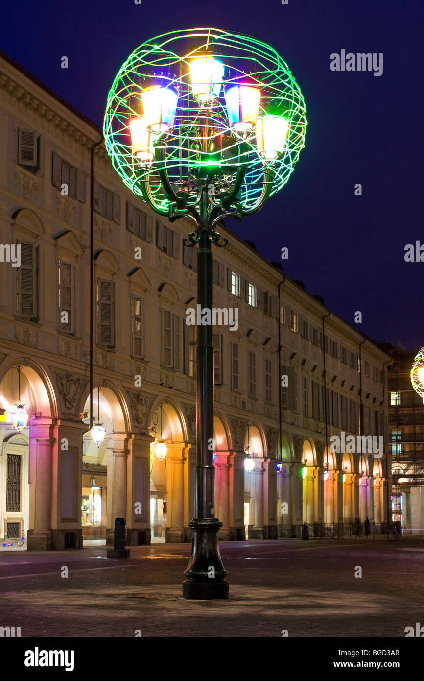 Piazza San Carlo (Turin-Italien) Stockfoto