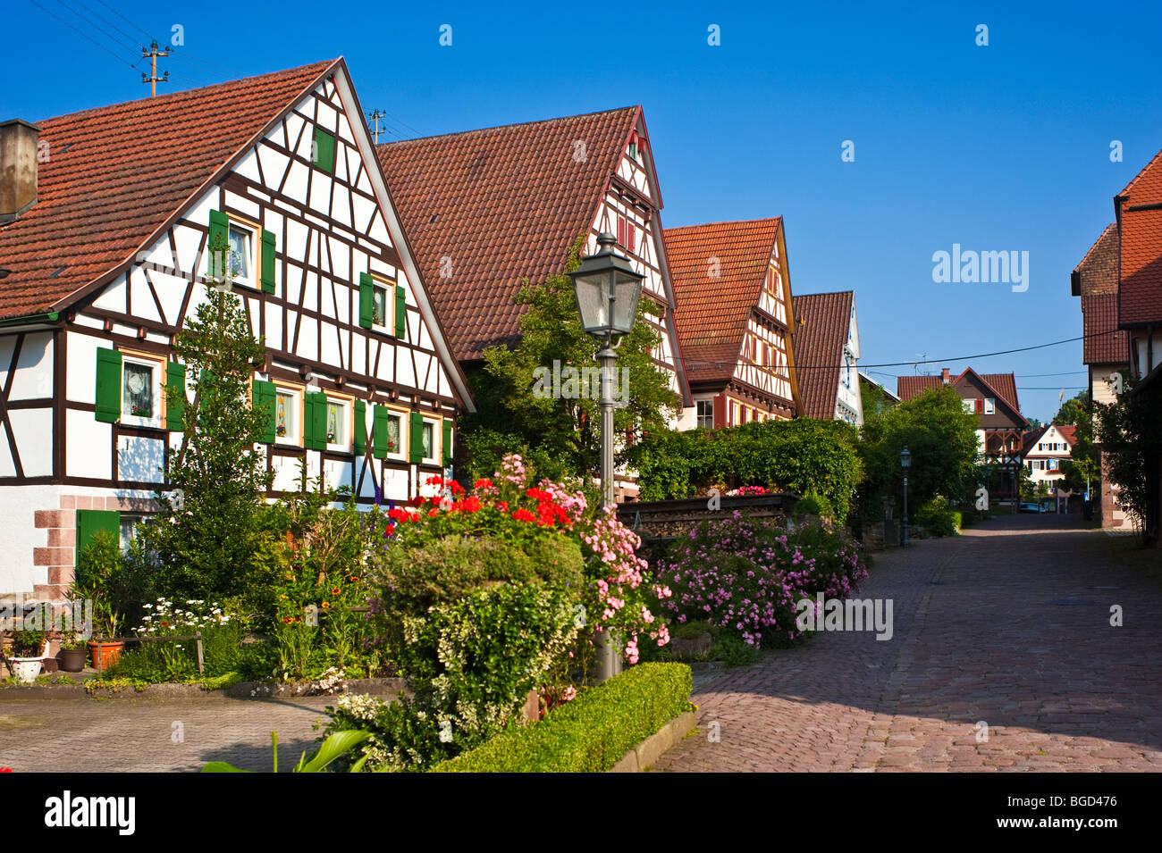 Stadtbild Im Staedtle Altstadt, Bad Teinach-Zavelstein, Schwarzwald, Baden-Württemberg, Deutschland, Europa Stockfoto