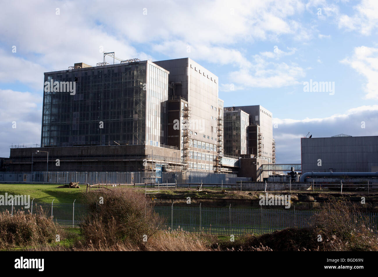 Bradwell Kernkraftwerk die Stilllegung, Essex, England befindet. Stockfoto