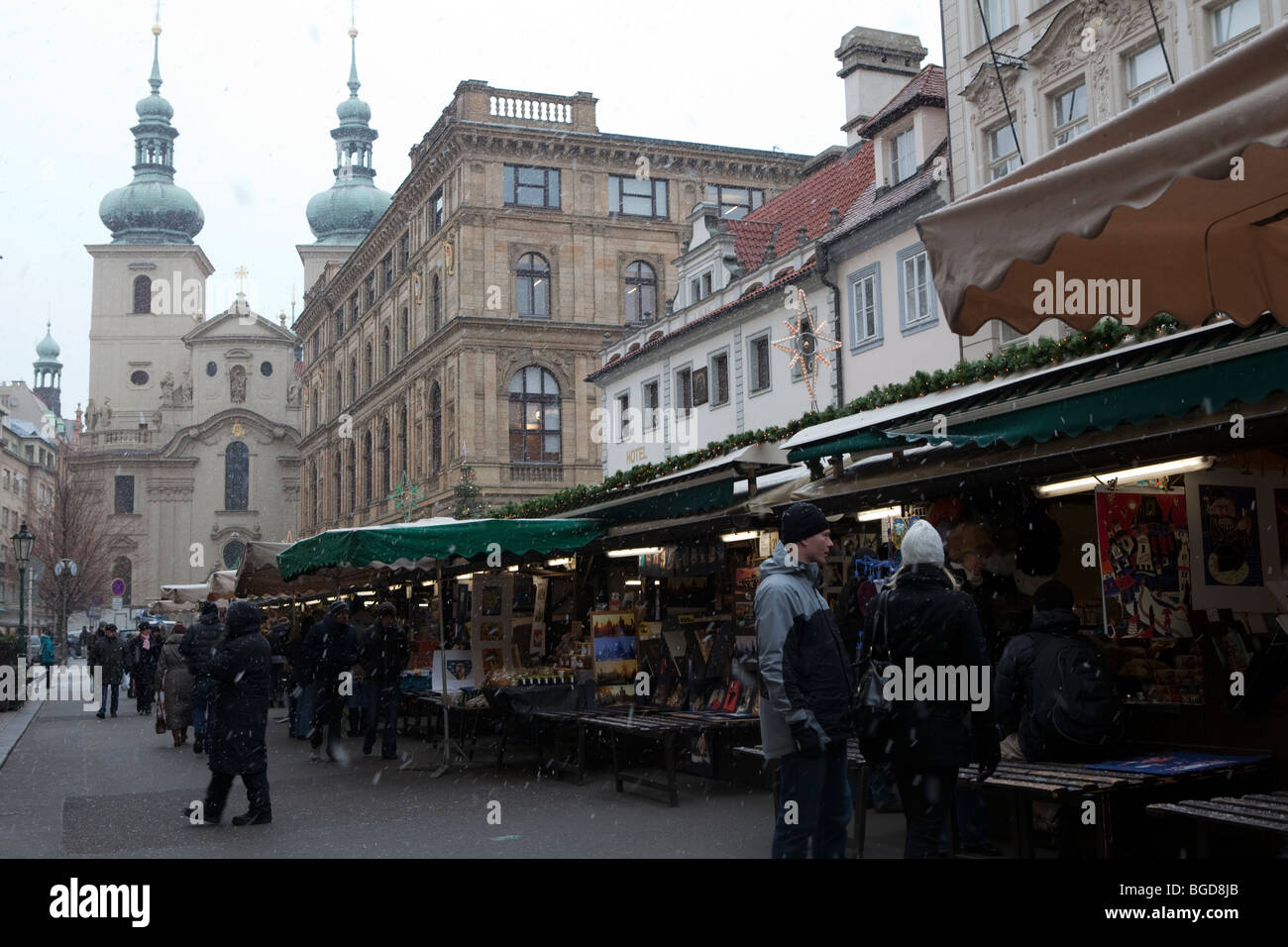 Straßenmarkt. Prag Stockfoto