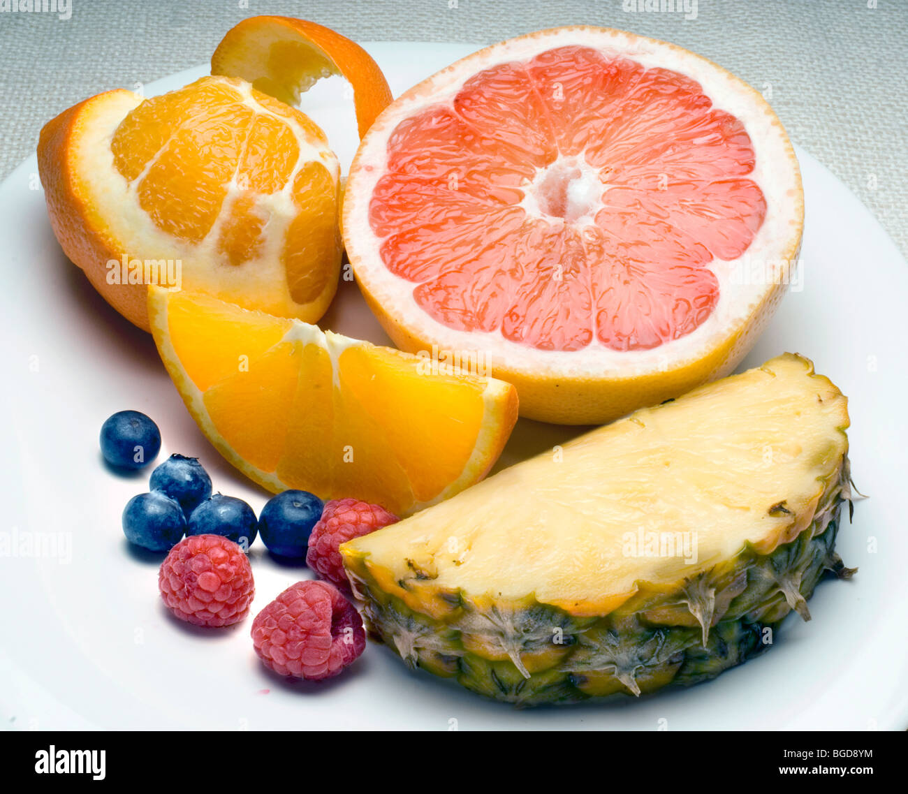 Obstteller Stockfoto