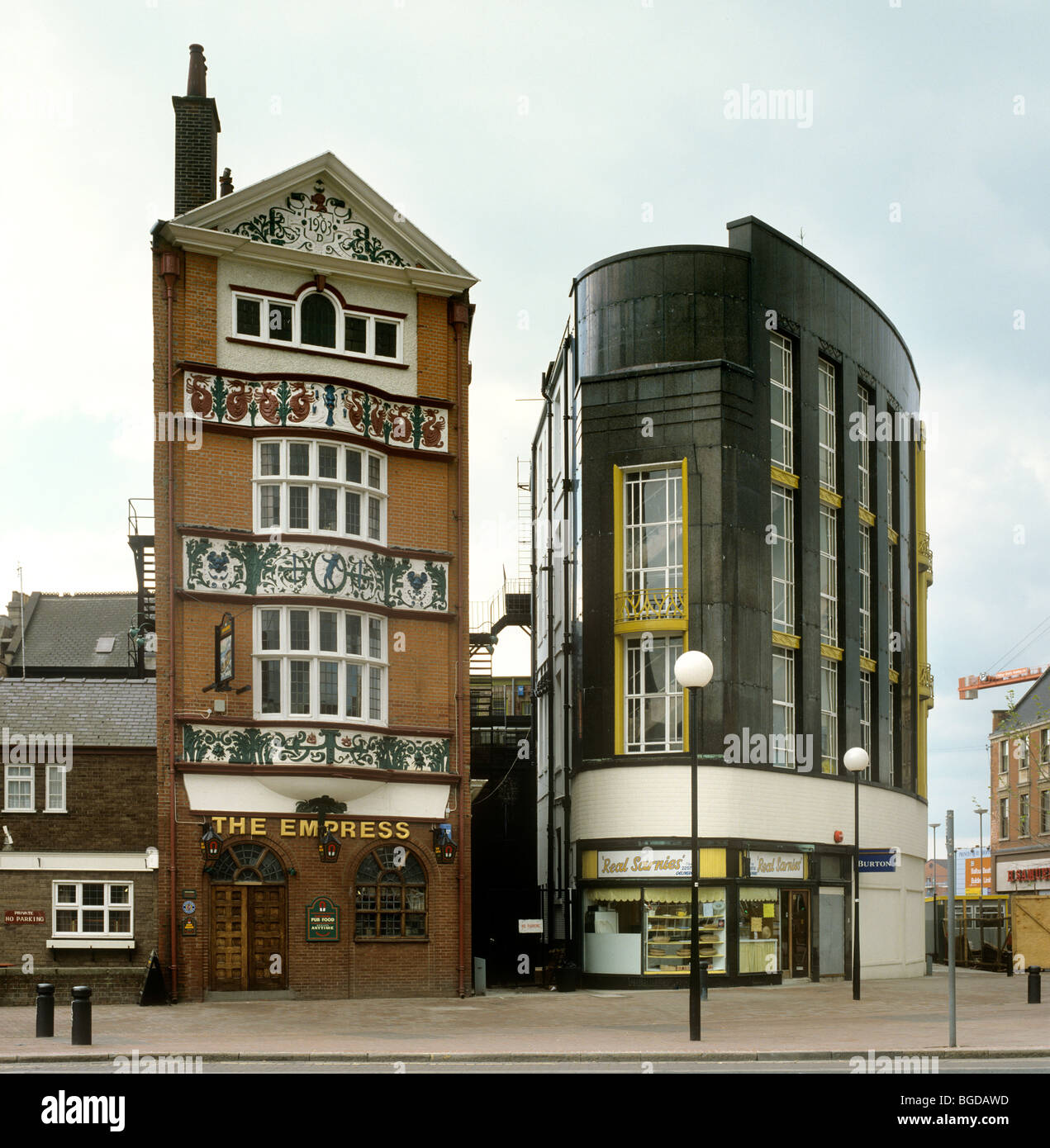 Großbritannien, England, Humberside, Hull, Kaiserin Pub in Edwardian Gebäude Stockfoto