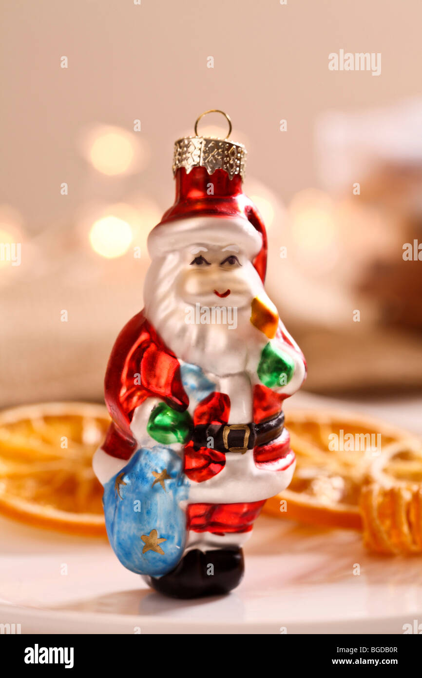 Weihnachtsbaum Dekoration, Santa Claus Stockfoto