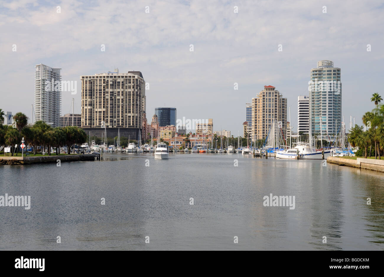 Skyline von St. Petersburg in Florida USA Stockfoto