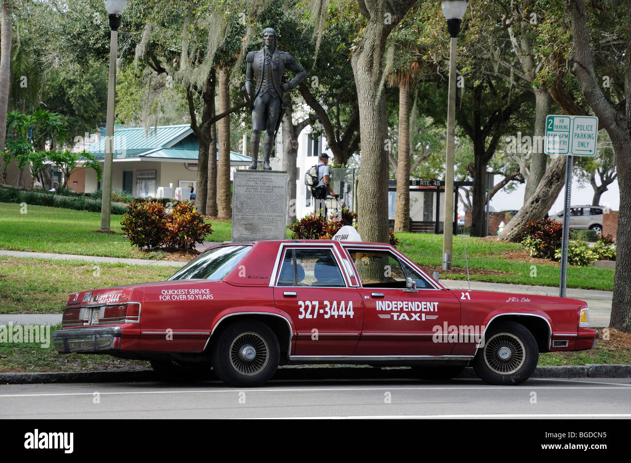Taxi in St. Petersburg, Florida USA Stockfoto
