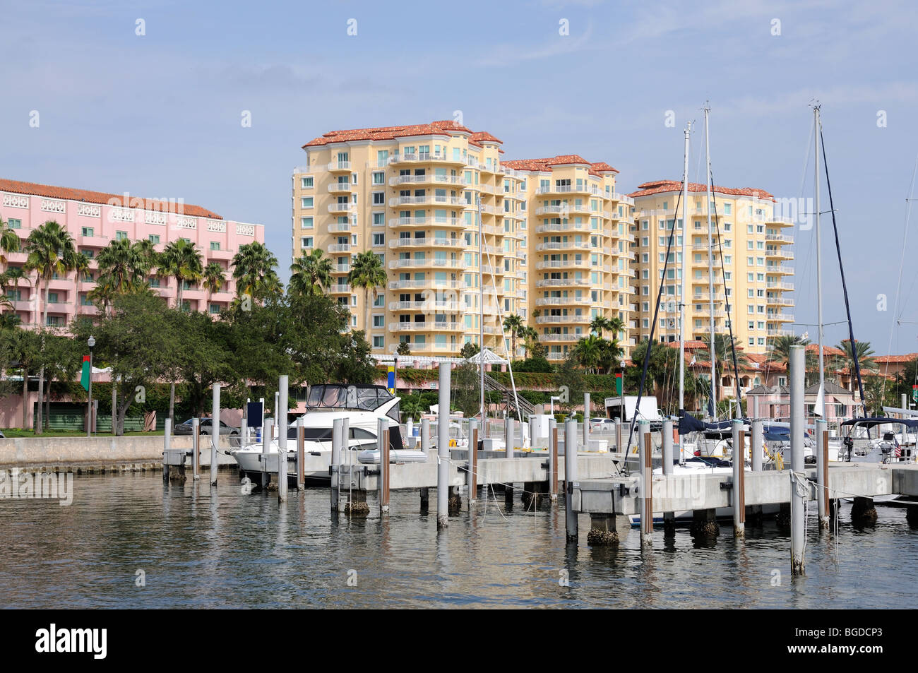 Marina in St. Petersburg, Florida USA Stockfoto