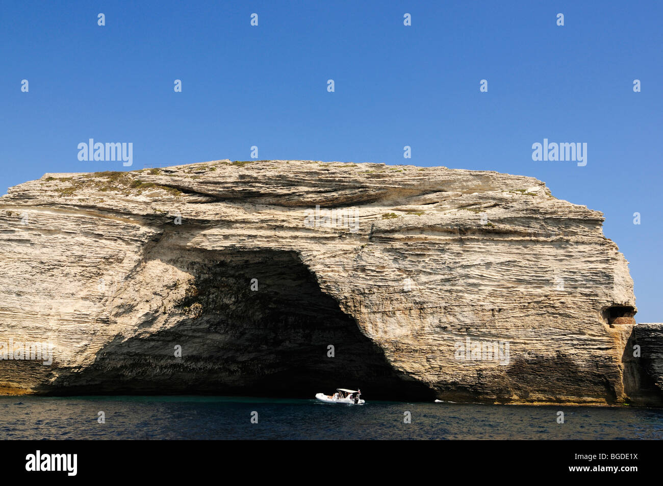 Saint Antoine Höhle, Bonifacio, Korsika, Frankreich, Europa Stockfoto