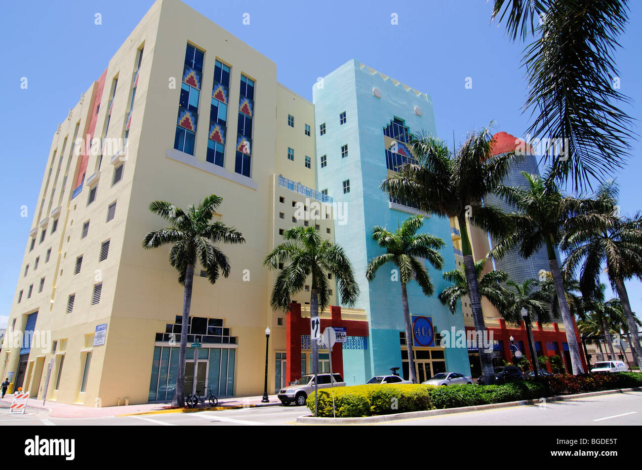 404 Gebäude, Miami South Beach Art Deco District, Florida, USA Stockfoto