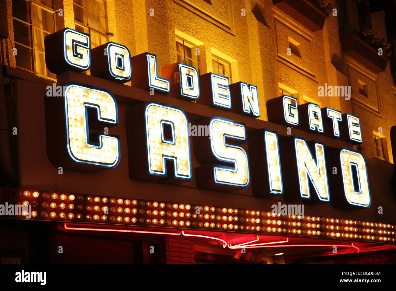 Golden Gate Casino anmelden, Las Vegas, Nevada, America, USA Stockfoto