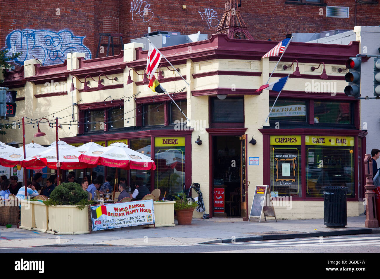L Enfant französisches Restaurant in Dupont Circle in Washington DC Stockfoto