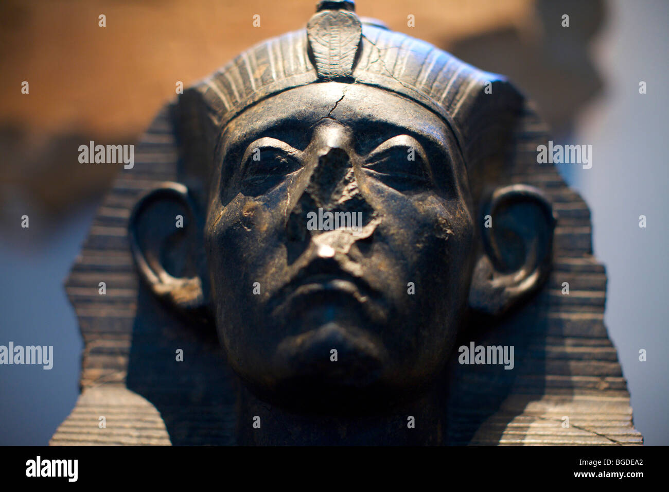 Black granite statue of king sesostris iii Fotos und Bildmaterial in