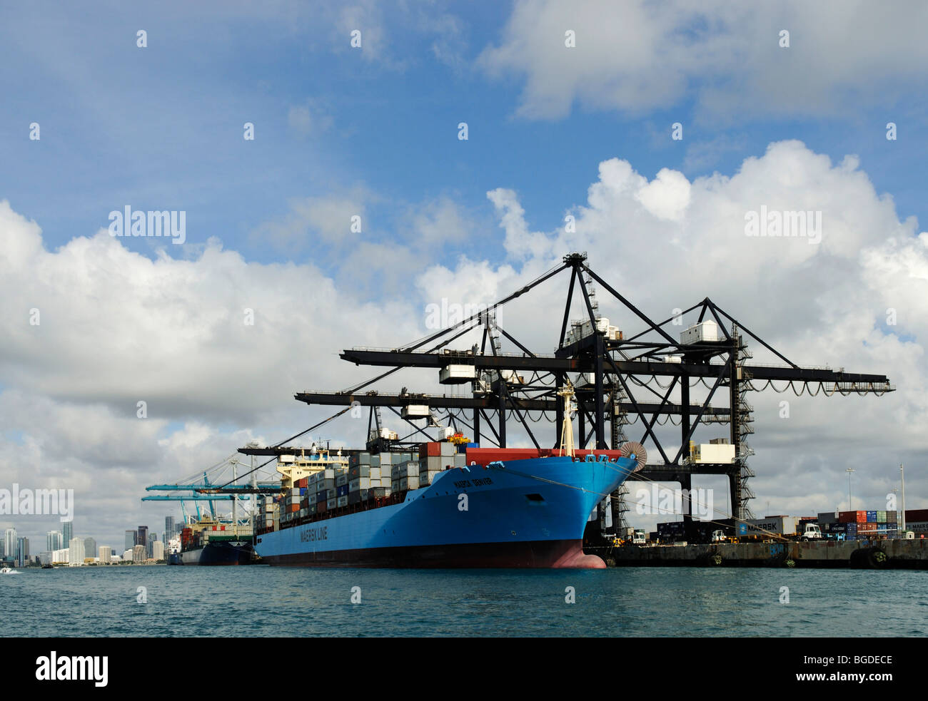 Hafen von Miami, Florida, USA Stockfoto