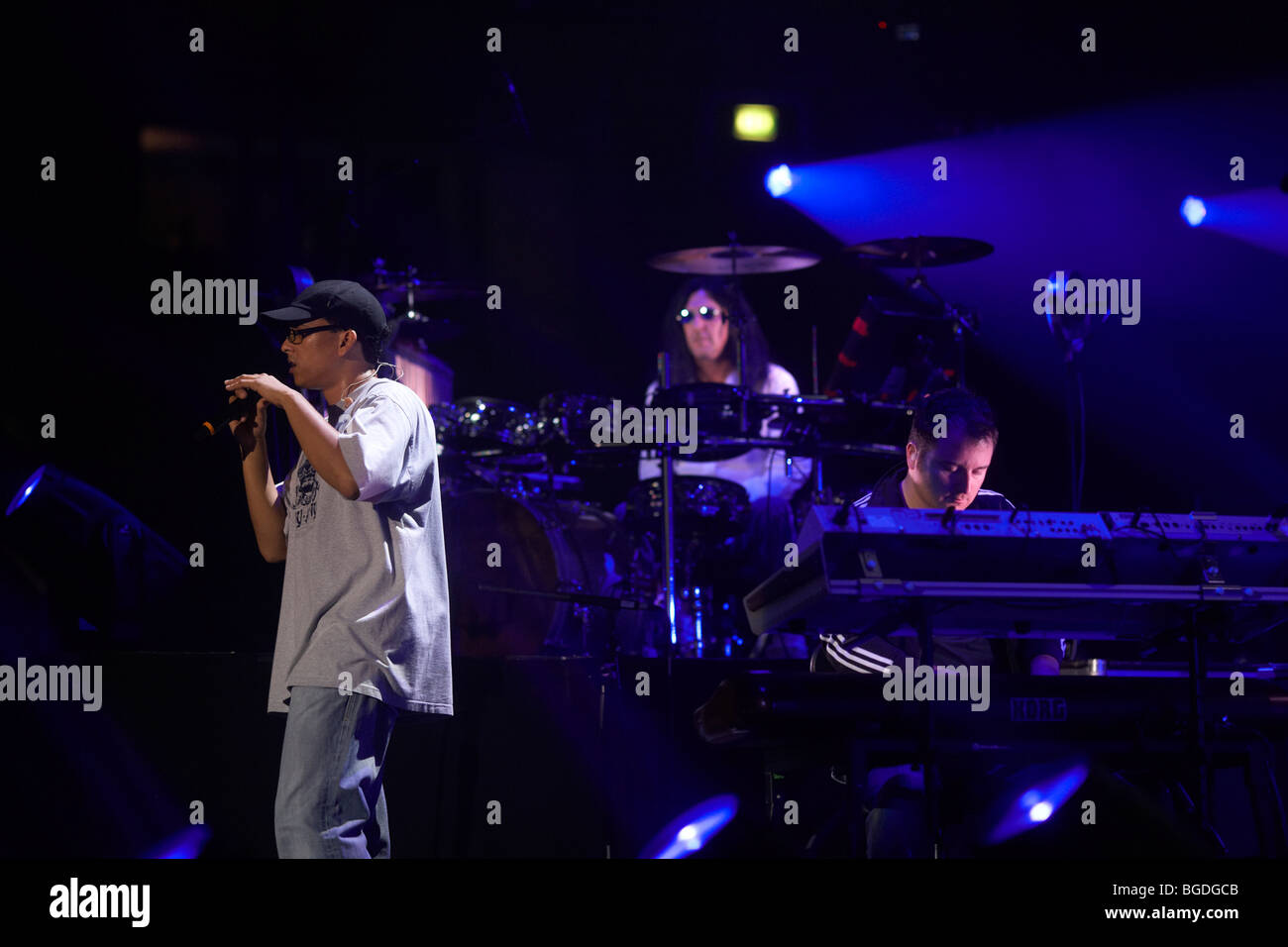 Xavier Naidoo, Söhne Mannheims Konzert in der König-Pilsener Arena in Oberhausen, Nordrhein-Westfalen, Deutschland, Europa Stockfoto