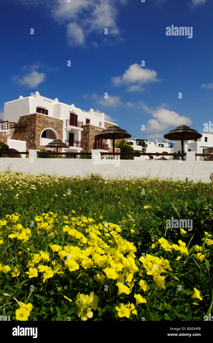 Hotel Komplex, Naxos, Kykladen, Griechenland, Europa Stockfoto
