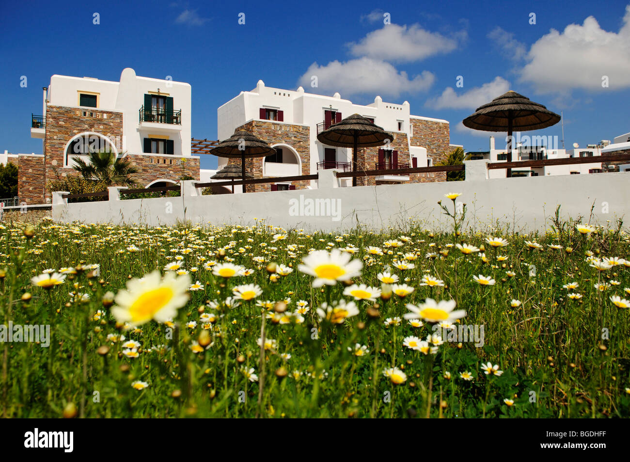 Hotel Komplex, Naxos, Kykladen, Griechenland, Europa Stockfoto