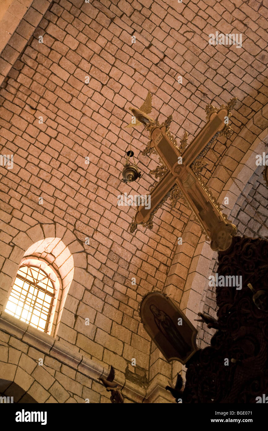 Syrien, Qala'at al Hosn Umgebung, St.-Georgs Kloster Stockfoto