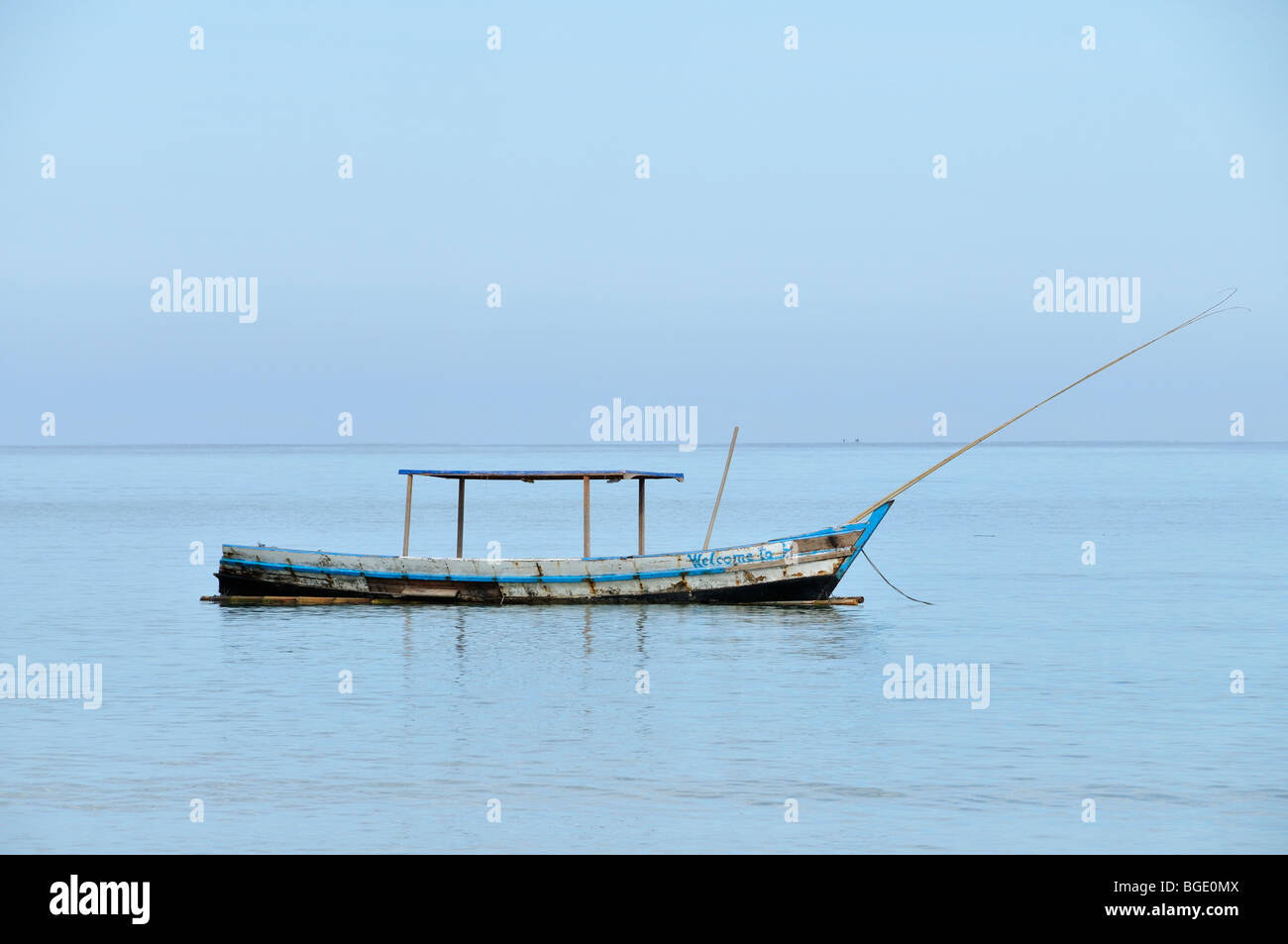 Boot, Ngapali Strand, Thandwe, Burma, Myanmar Stockfoto
