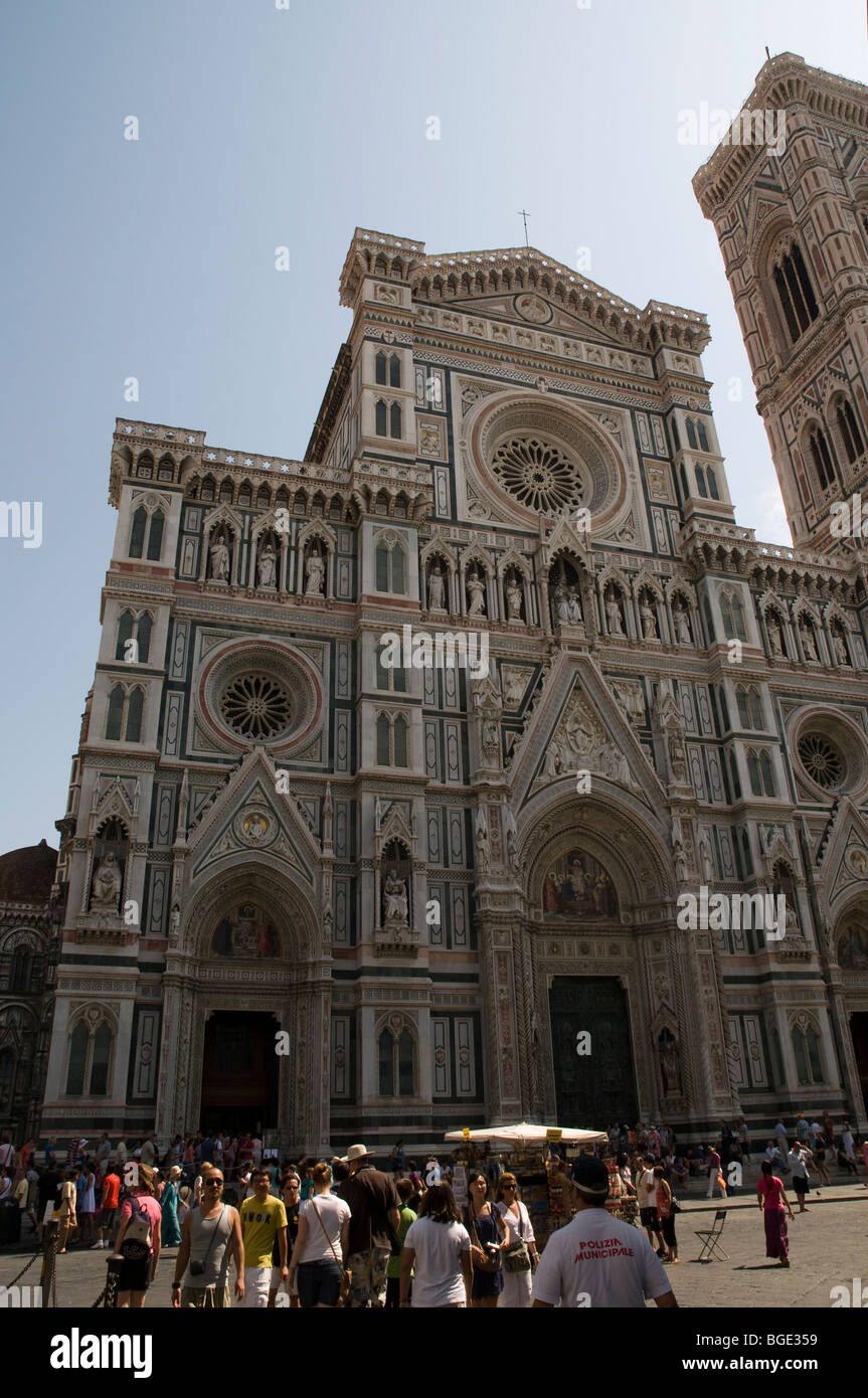Die Basilica di Santa Maria del Fiore (Duomo) in Florenz Stockfoto
