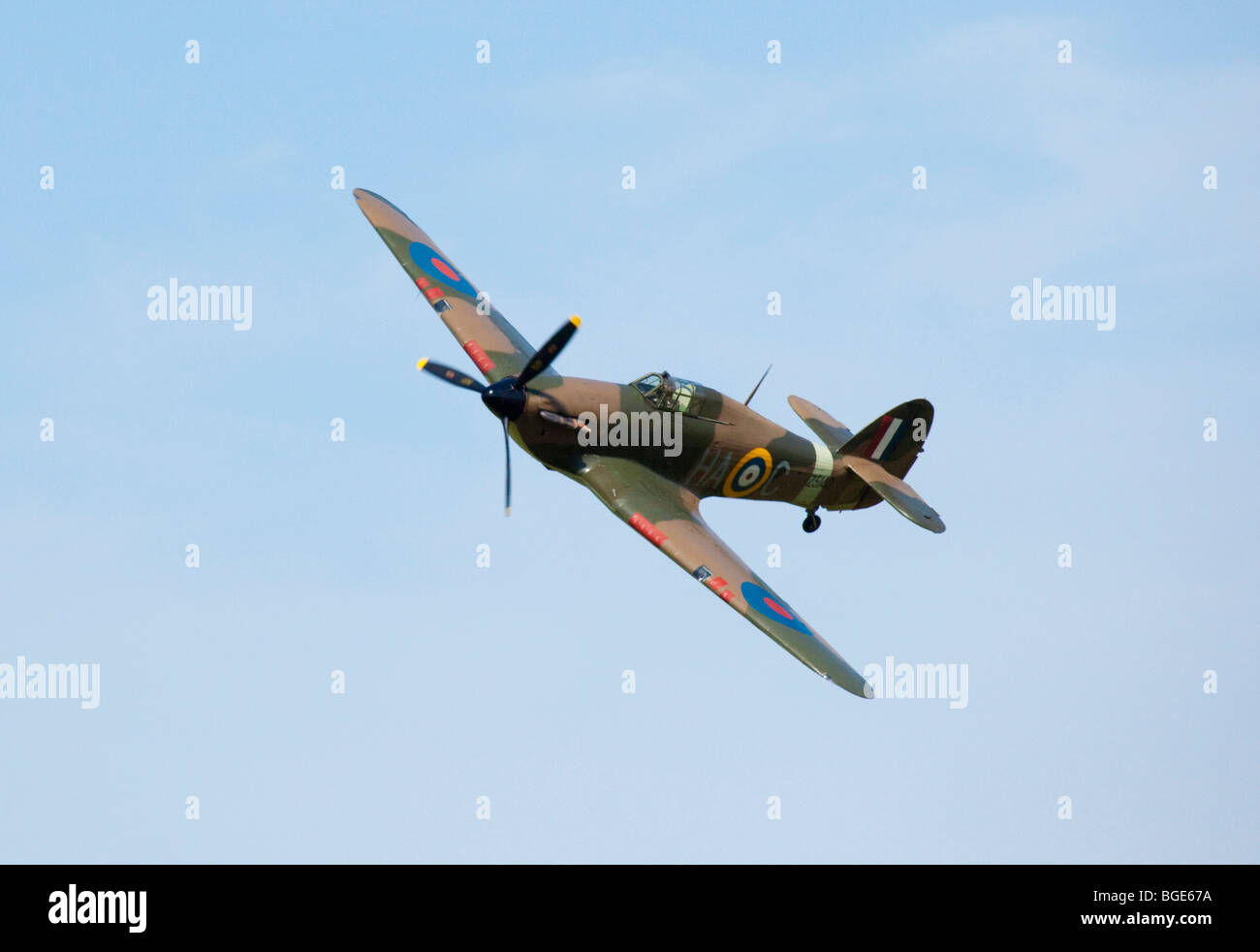Hawker Hurricane Jagdflugzeug Stockfoto
