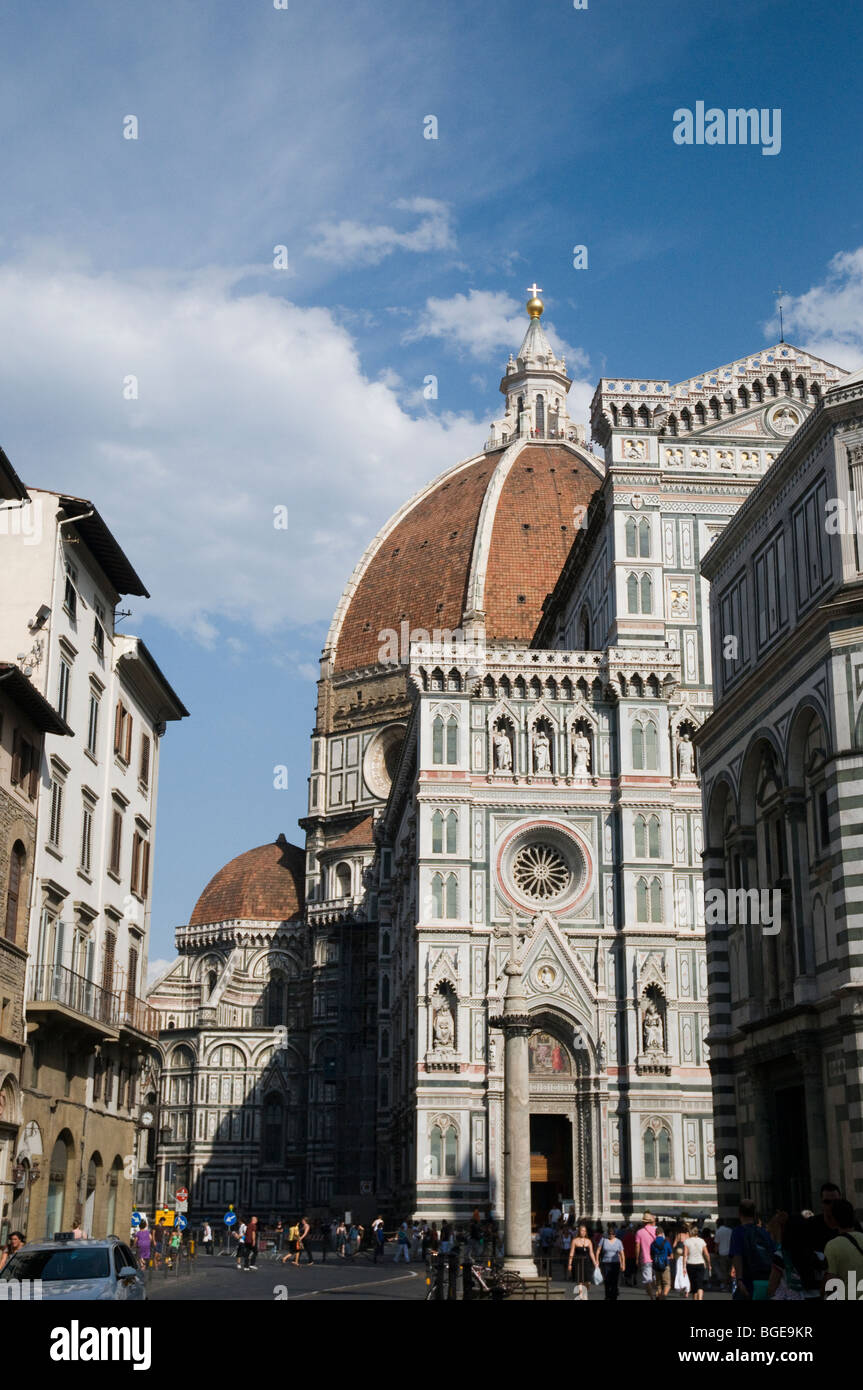 Die Basilica di Santa Maria del Fiore (Duomo) in Florenz Stockfoto