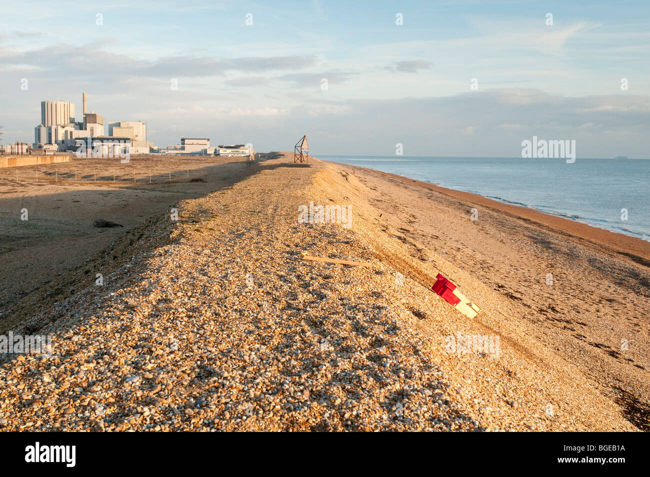 Dungeness Kernkraftwerke, Romney Marsh, Kent, England Stockfoto