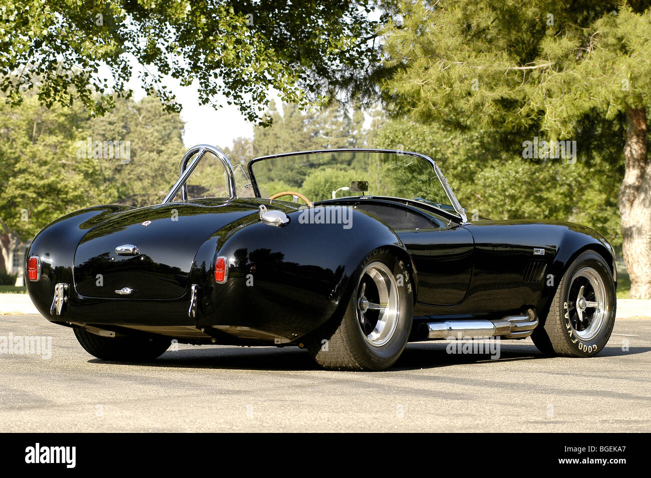 1967 Shelby Cobra 427 in schwarz ist dies ein echtes Auto Shelby Stockfoto