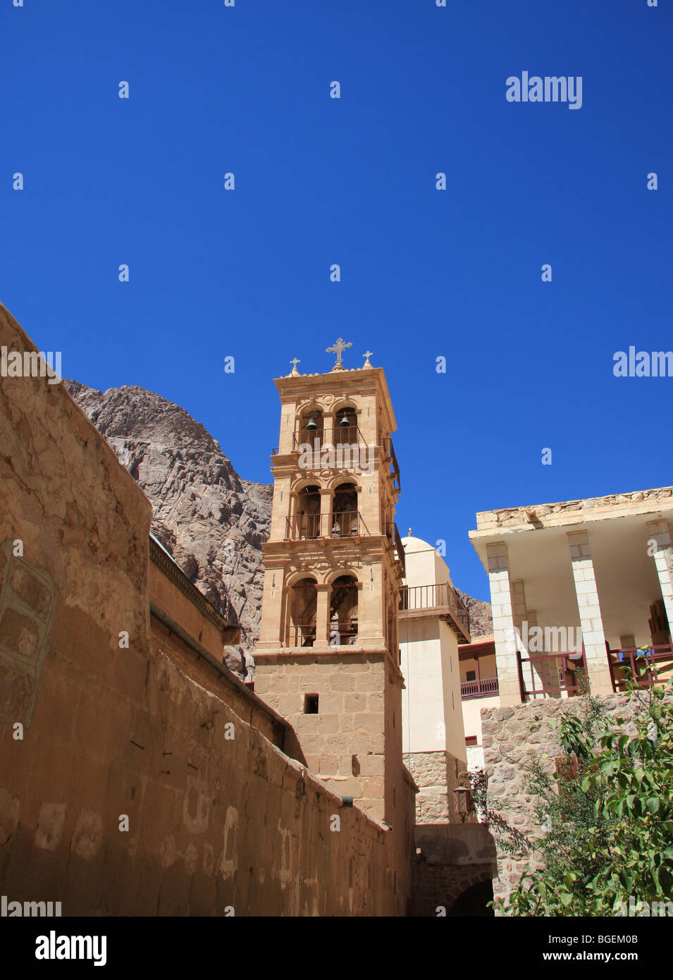 Bell Tower Kirche der Verklärung St. Catherines Kloster Sinai Ägypten Stockfoto