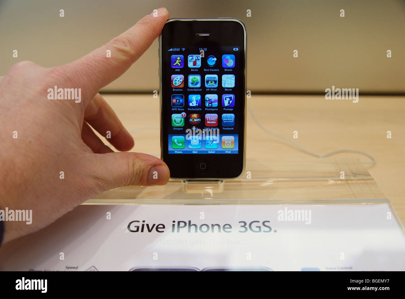 Apple Retail Store, Upper West Side, Manhattan, New York City Stockfoto