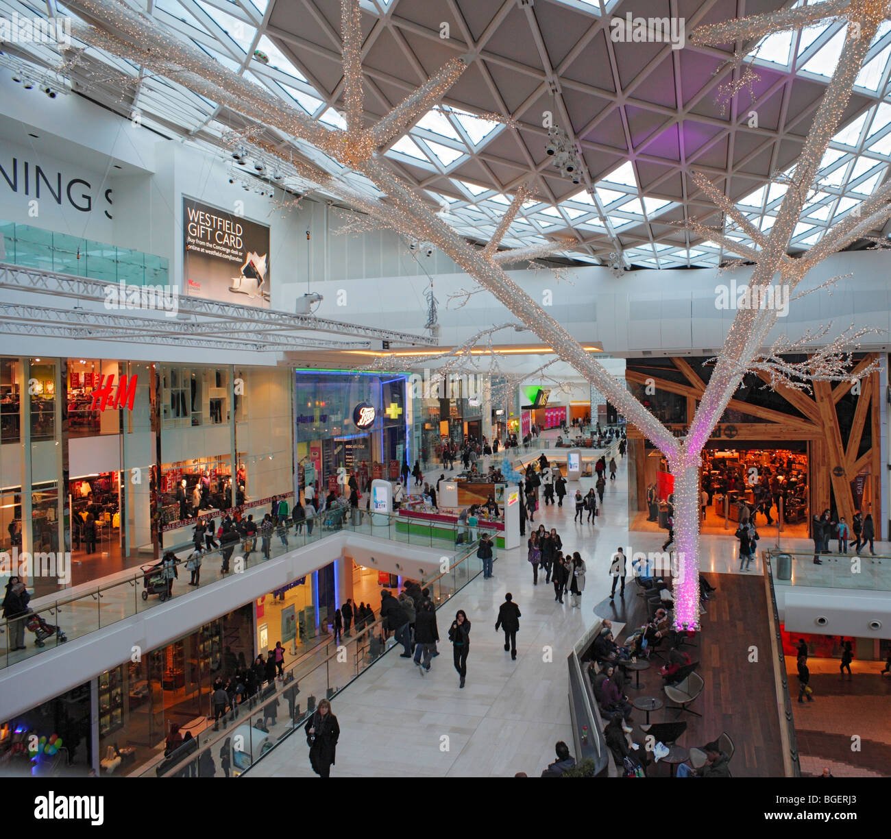Westfield Shopping Centre. Stockfoto