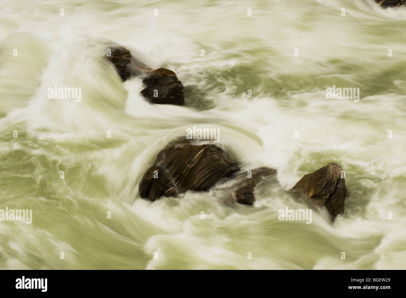 Mo Chu-Fluss, Jigme Dorji National Park, Punakha, Bhutan Stockfoto