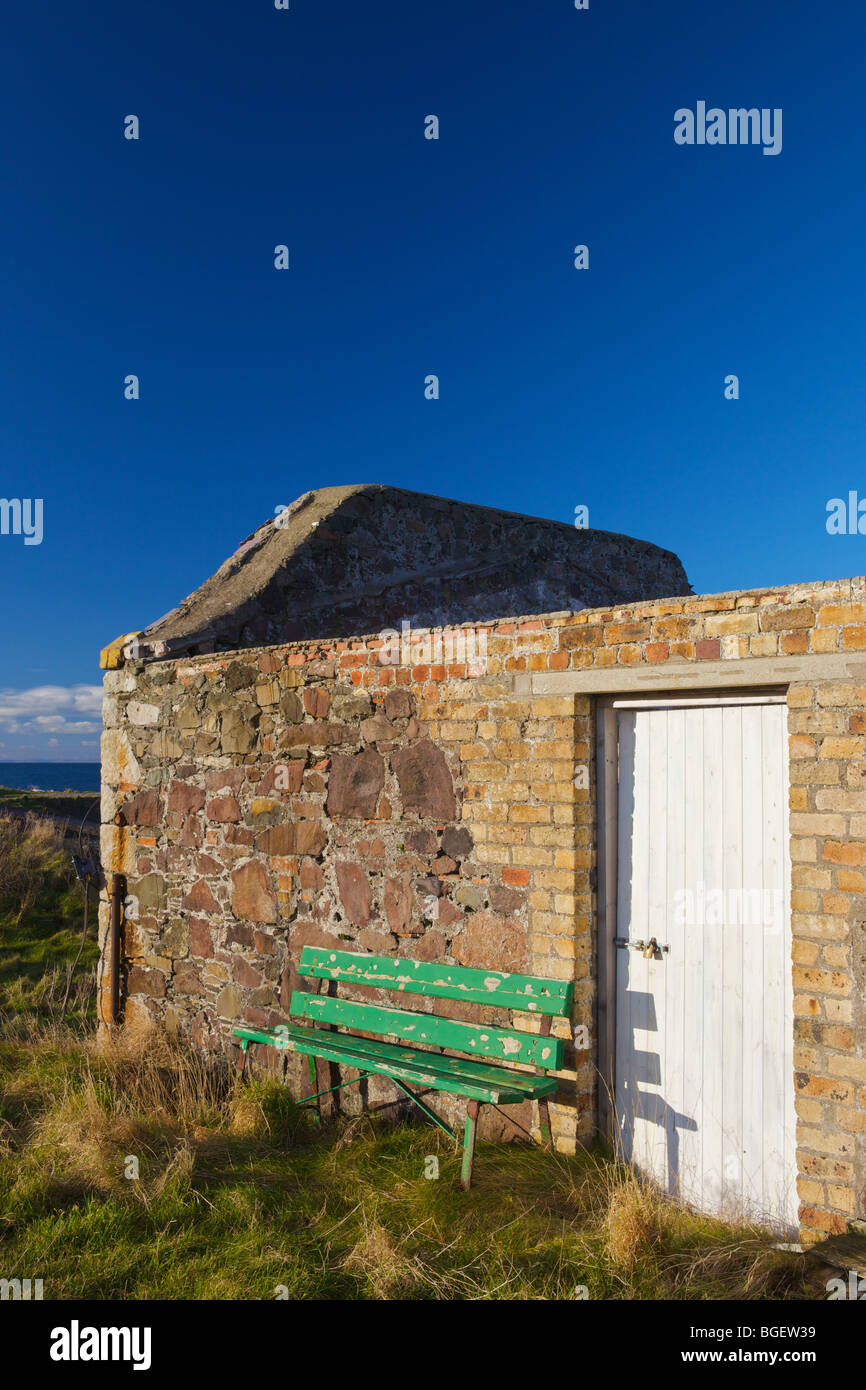Stillgelegten Hafengebäude, Ballantrae, South Ayrshire, Schottland. Stockfoto