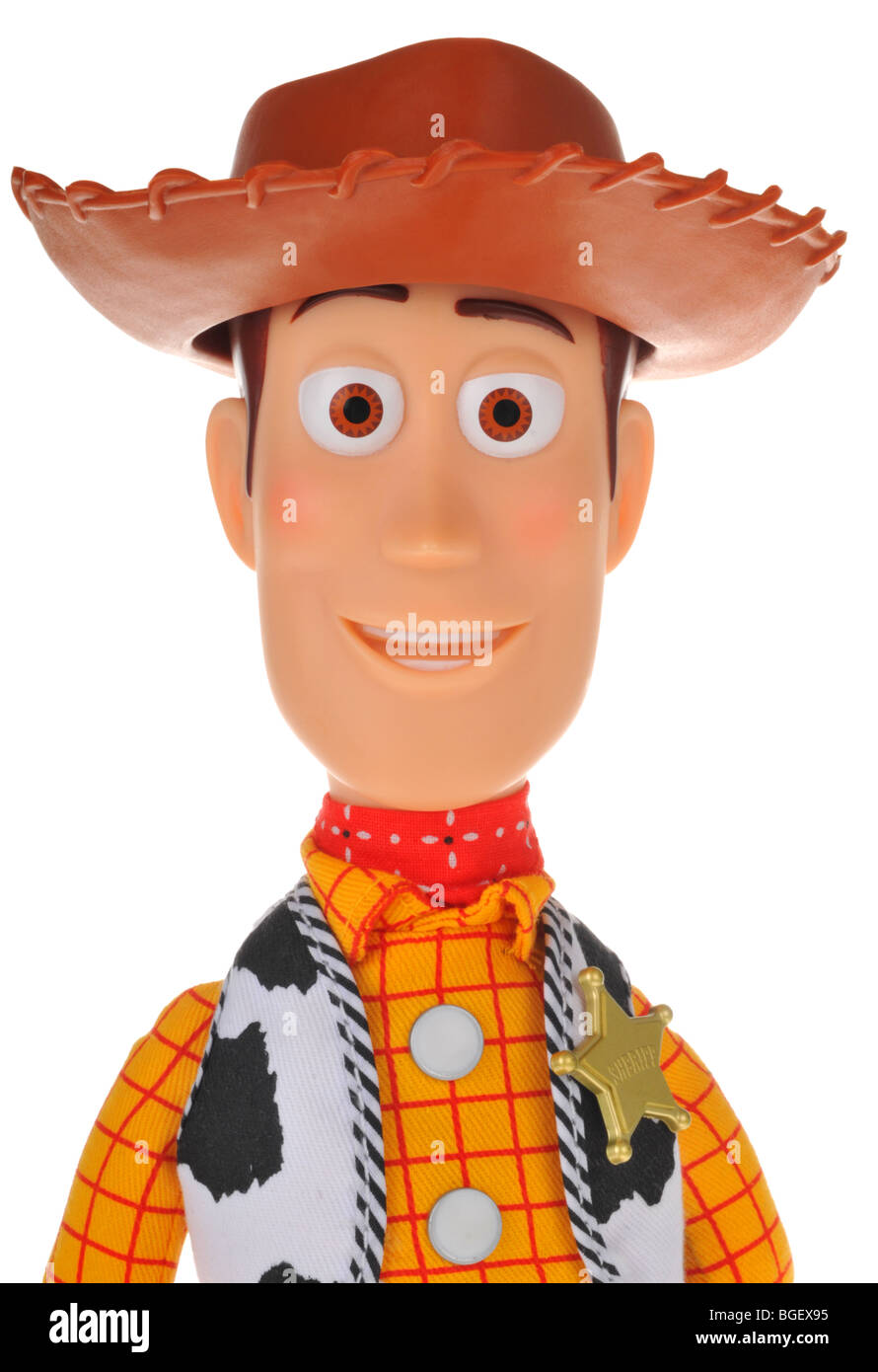 Cowboy Woody Figur aus dem Film "Toy Story" Stockfoto