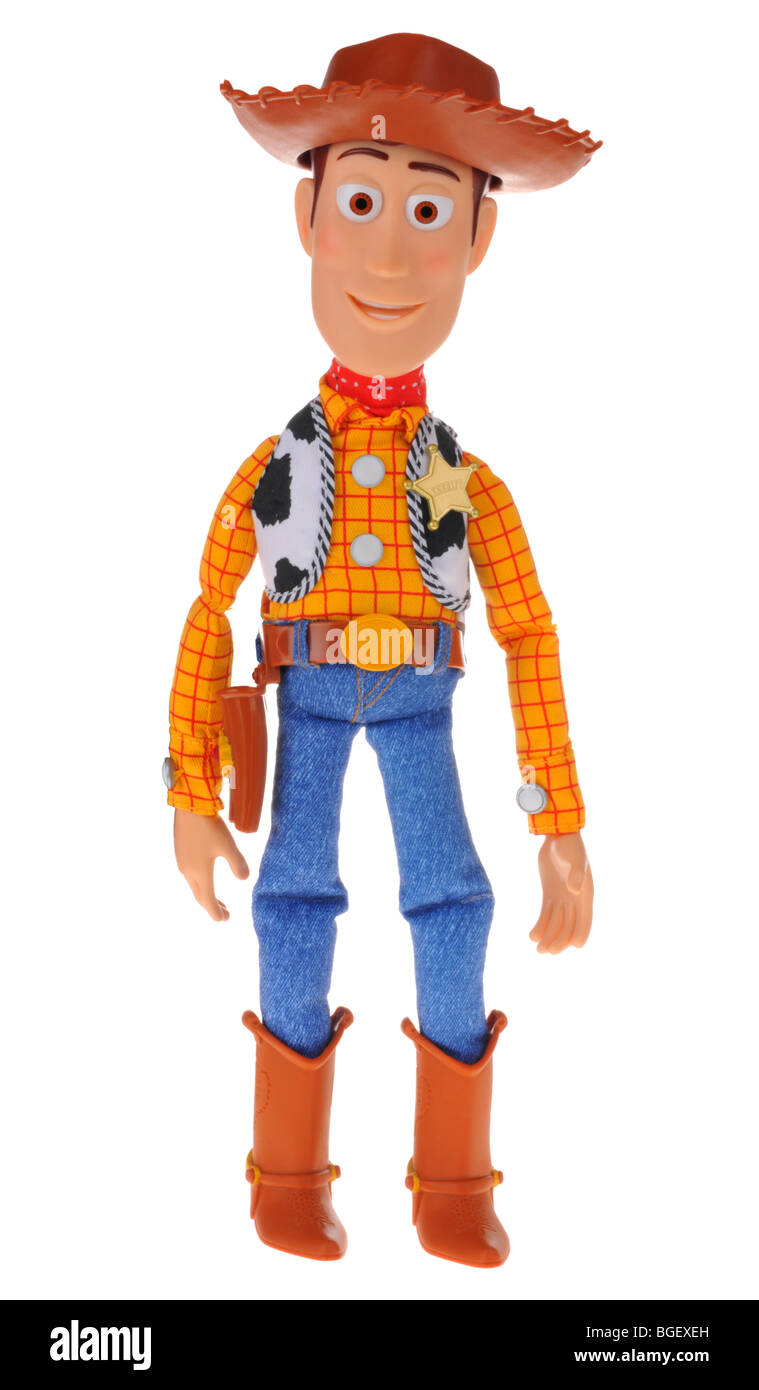 Cowboy Woody Figur aus dem Film "Toy Story" Stockfoto