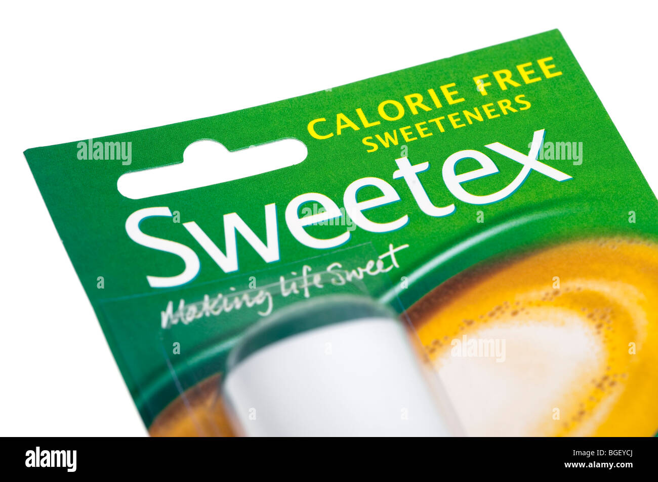 Sweetex Kalorien freie Süßstoffe Stockfoto