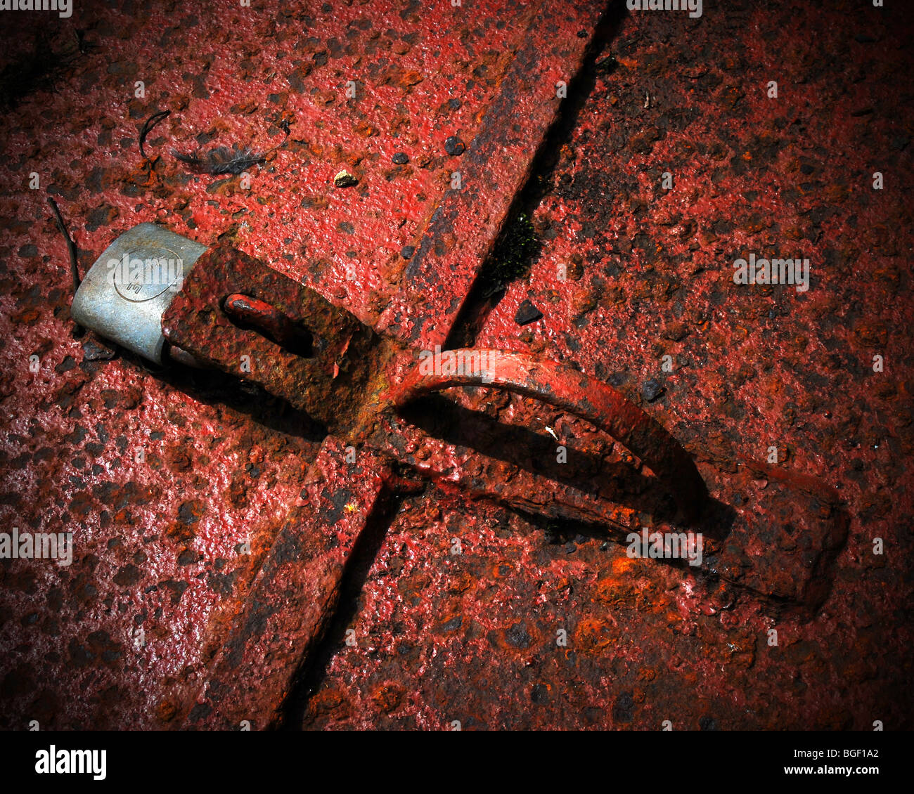 Falltür Stockfoto