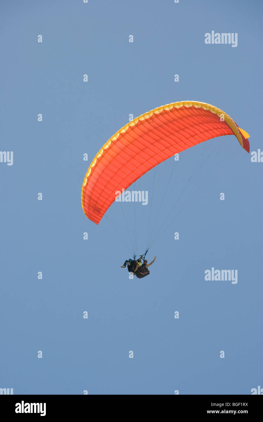 Paragliding Stockfoto