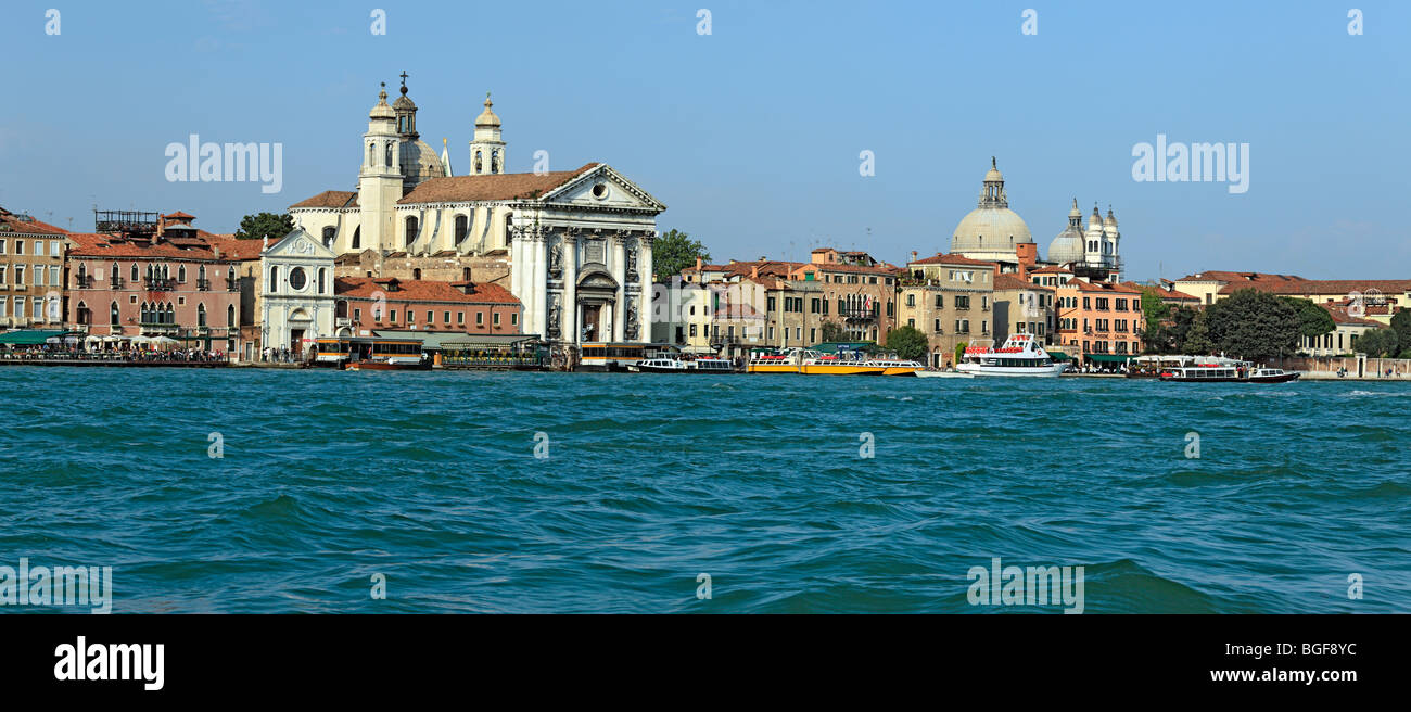 Blick von Canale della Giudecca, Venedig, Veneto, Italien Stockfoto