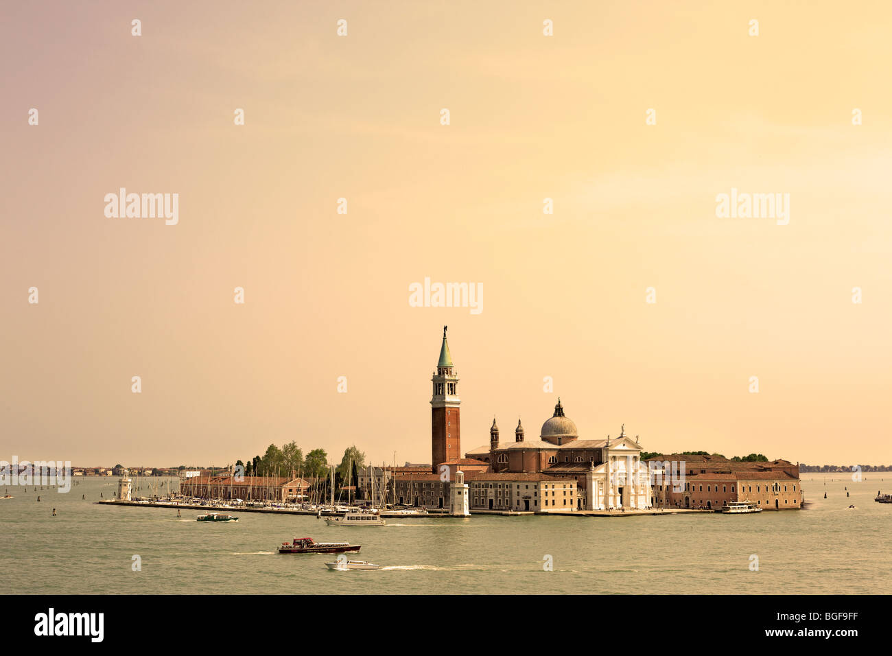 Kirche von San Giorgio Maggiore (Blick vom Dogenpalast), Venedig, Veneto, Italien Stockfoto