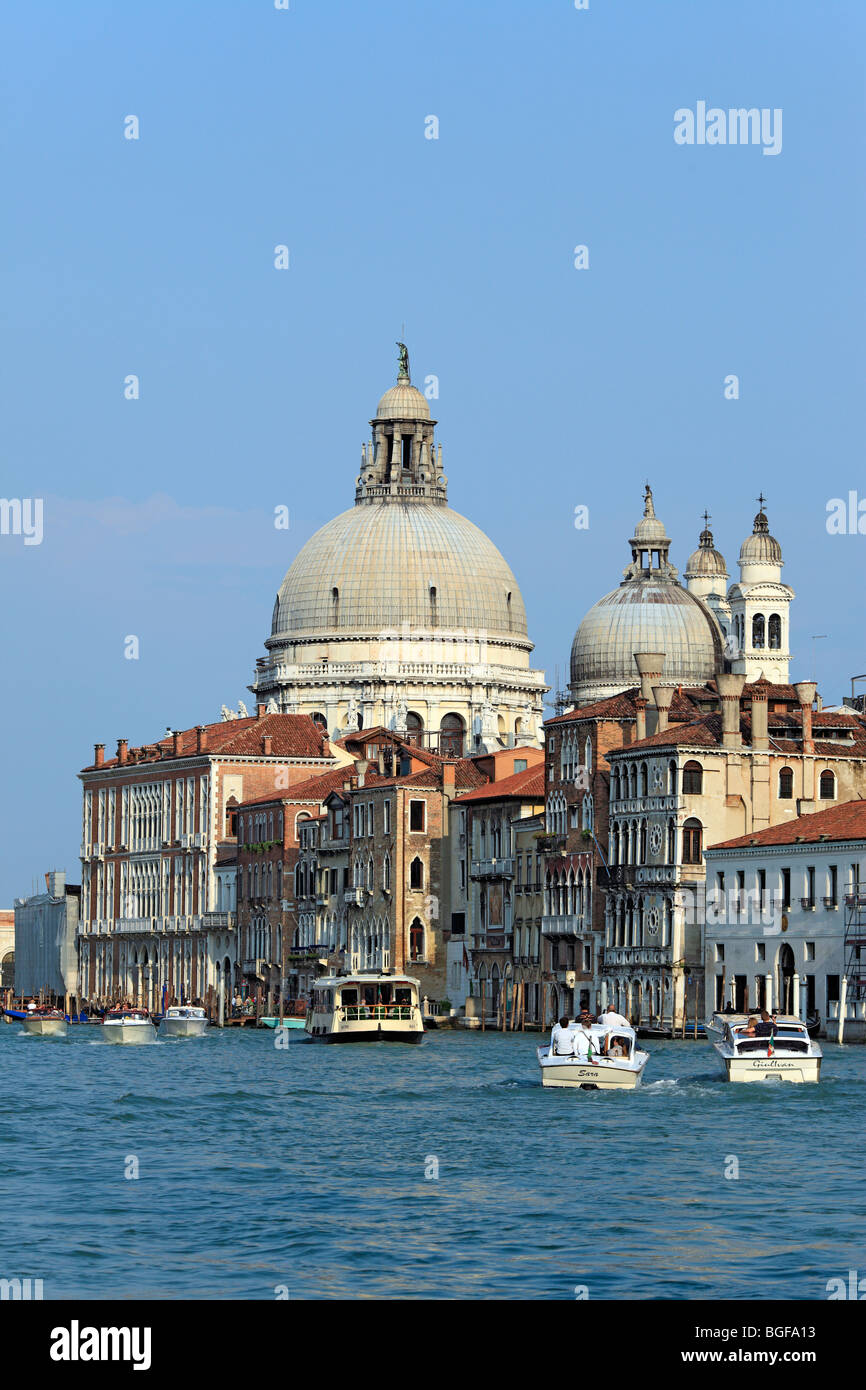 Kuppel der Kirche Santa Maria della Salute (Blick vom Canal grande), Venedig, Veneto, Italien Stockfoto